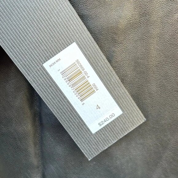 Banana Republic Monogram Leather Peplum too, BNWT, size 4 - Picture 6 of 6